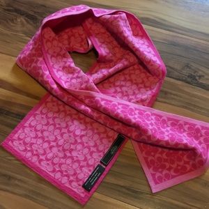 Pink Coach scarf